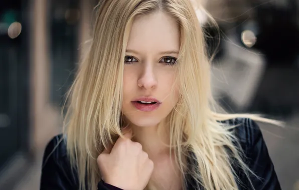 Look, photo, portrait, brown-eyed, Paulina, Martin Kühn