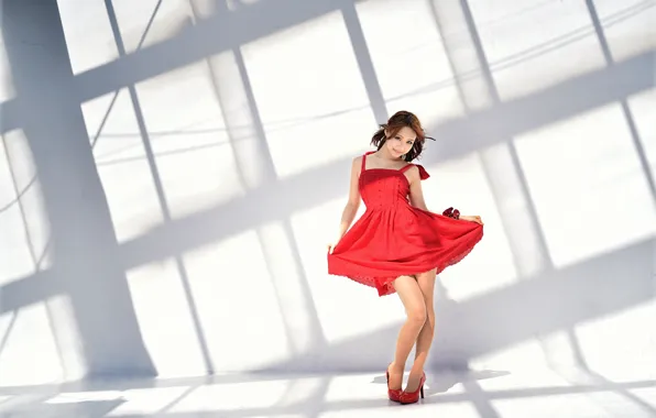 Picture summer, girl, dress, legs