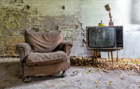 Room, chair, TV