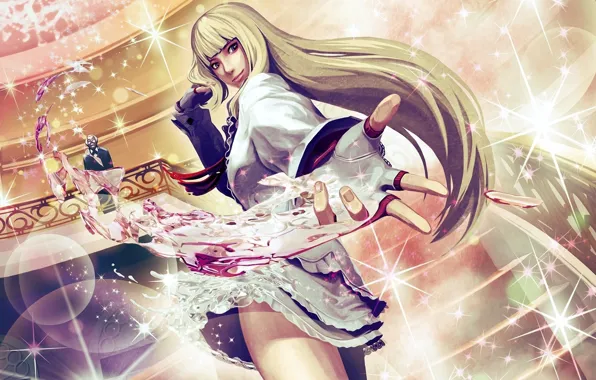 Picture girl, magic, dress, ladder, gloves, Street Fighter X Tekken, Lili Rochefort, lili Rochefort