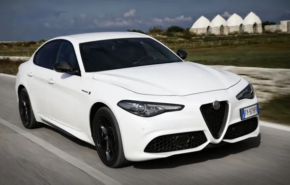 White, Alfa Romeo, Giulia, 2020