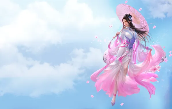 Girl, fantasy, beauty