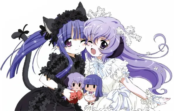 Doll, tail, ears, nothing, friend, when the cicadas cry, higurashi but after nearly even, rika …