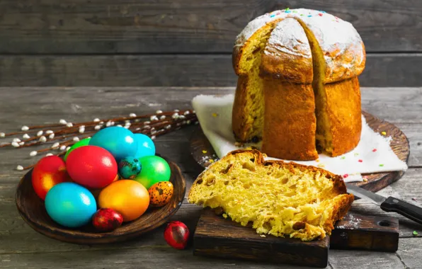 Picture eggs, Easter, cake, Verba