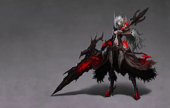 Picture sword, art, beautiful, anime, art, Senketsu