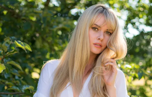 Look, girl, nature, model, hair, blonde, beautiful, Carla Monaco