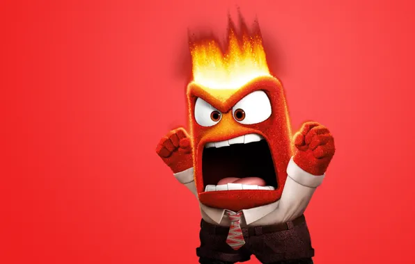 Fire, flame, eyes, chibi, tongue, adventure, tie, mouth