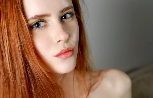 Picture look, face, model, redhead, Bella Milano