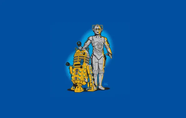 Picture style, robots, star wars, r2d2, star wars