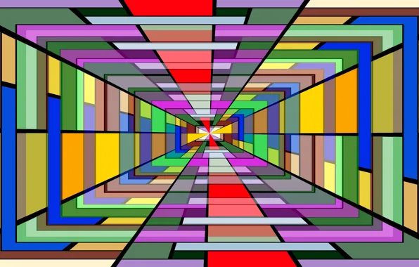Picture line, pattern, paint, the tunnel