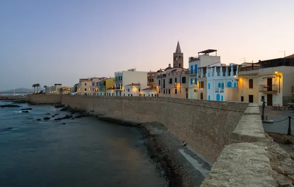 Picture the evening, Italy, Sardinia, Alghero
