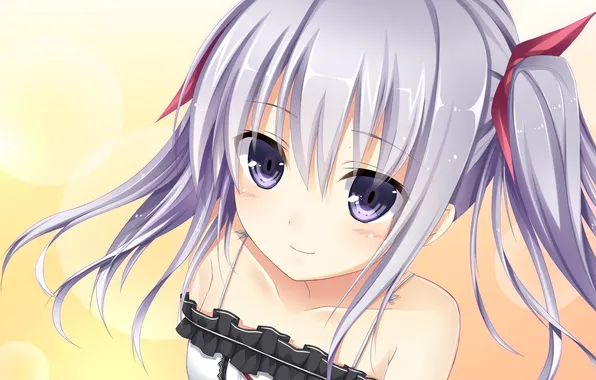 Look, girl, smile, art, embarrassment, otonari koi sensou!, Shirakawa Hotaru