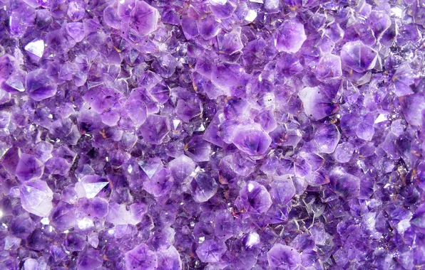 Purple, crystals, crystals