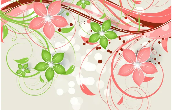 Picture flowers, background, pattern, texture