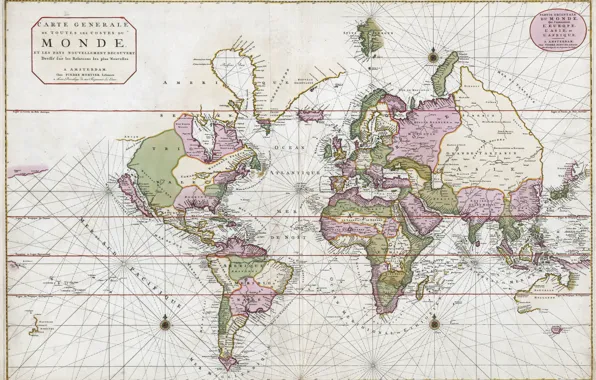 Picture World map, Geography, World map, 1693, Ancient World Maps, onethousandsixhundredninetythree, Peter Mortier, Maps of the …