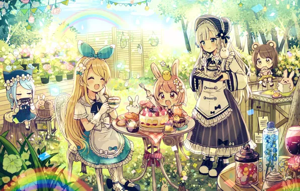 Children, Girls, Nature