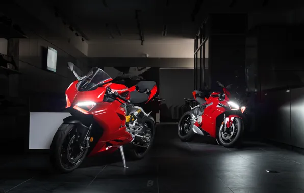Picture red, ducati, supersport, bikes, panigale v2, panigale v4
