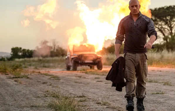 Machine, the explosion, fiction, the film, frame, VIN Diesel, action, Vin Diesel