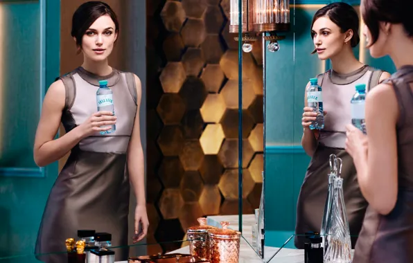 Picture Keira Knightley, Keira Knightley, photoshoot, brand, mineral water, Voeslauer
