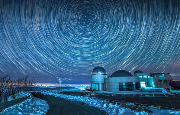Picture the sky, stars, night, Observatory, South Korea, Gangwon-do, For Gyeong-chul
