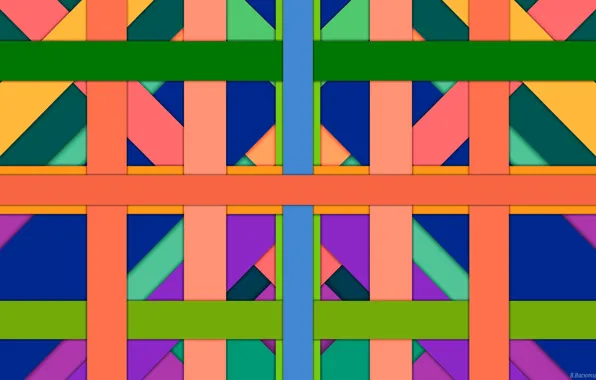 Color, strip, layers, crossing