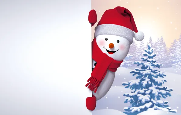snowman desktop background