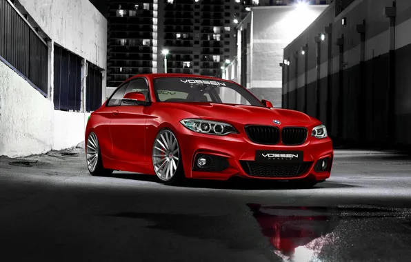 BMW, BMW, before, red, red, front, 2 Series, 220d