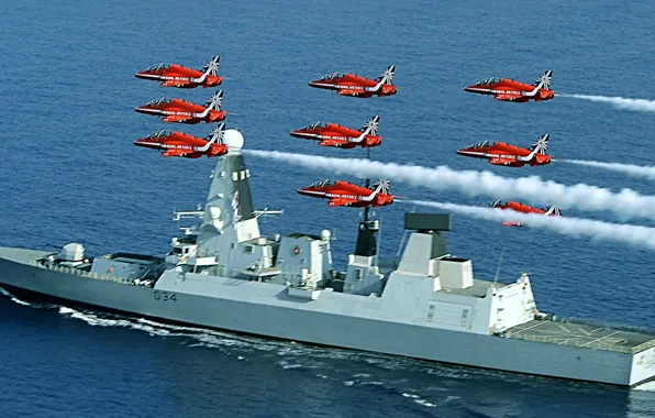 England, group, Diamond, destroyer, flight