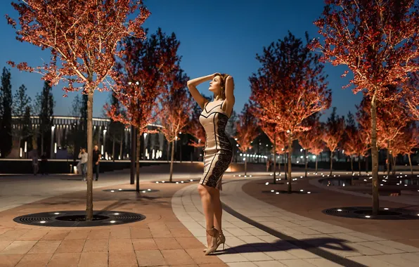 Picture dress, park, A Diakov George