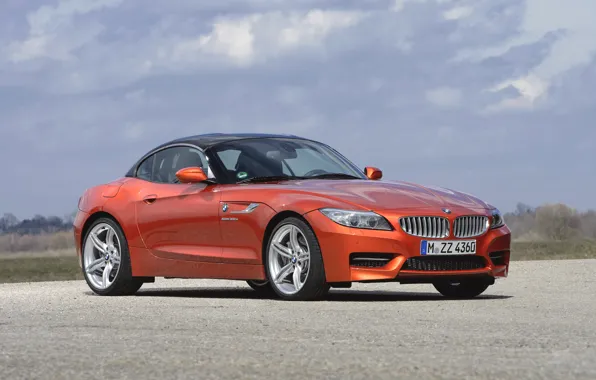 Roadster, Auto, BMW, Convertible, BMW, Orange, Day, Coupe