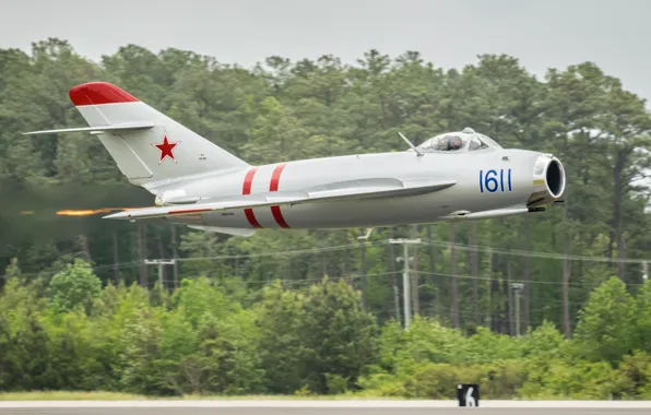 Picture fighter, jet, Soviet, The MiG-17