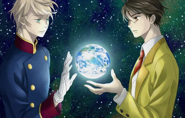 Anime, Earth, guys, Aldnoah Zero, Aldea zero, Slane Troyard, Kazuko, Ins