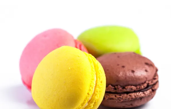 Picture the sweetness, cakes, cuts, the colors of the rainbow, Macaroon
