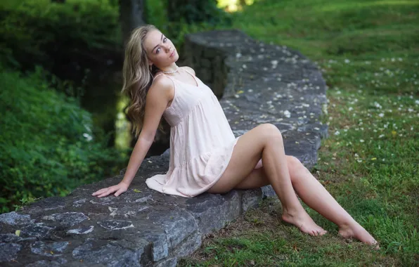 Girl, pose, background