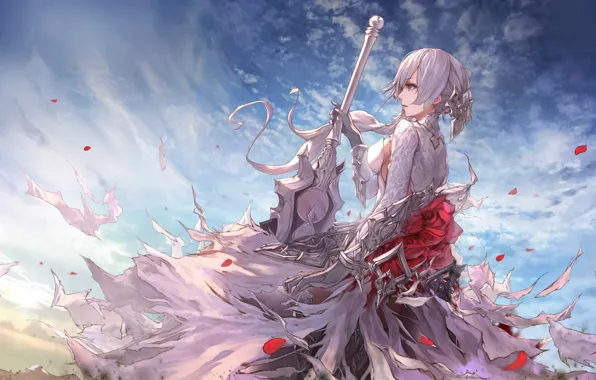 Picture girl, the game, sword, Sinoalice