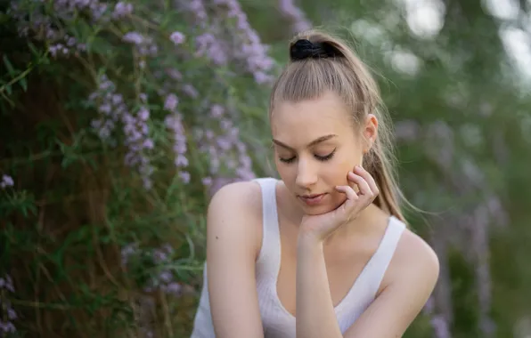 Picture girl, face, Angelica