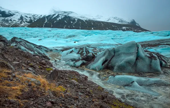 Picture Iceland, mountains, glacier