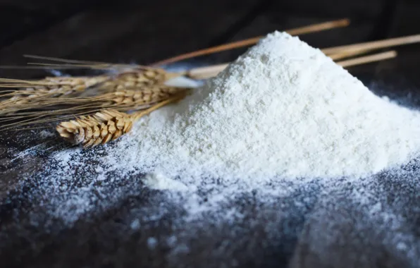 Picture background, ears, flour