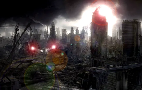 City, Apocalypse, devastation, corrected