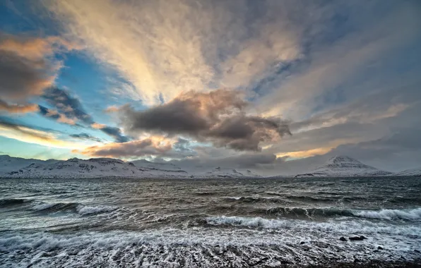 Sea, the sky, landscape