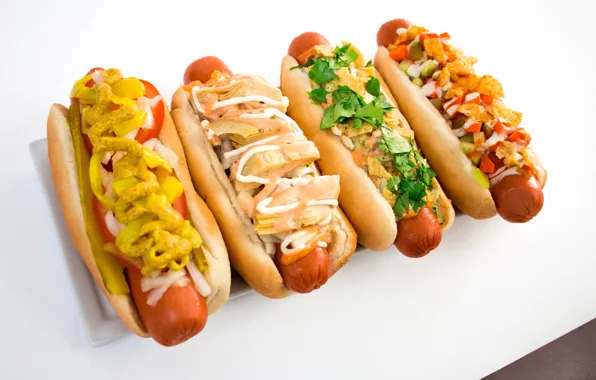 Food, sausage, sandwich, sauce, hot dog