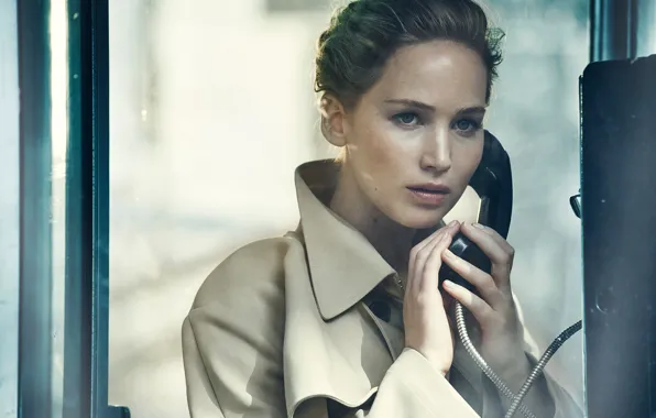 Wallpaper tube, makeup, actress, brunette, hairstyle, phone, booth, cloak