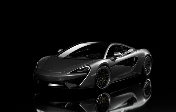 McLaren, Reflection, Machine, Grey, Background, Car, Render, Supercar