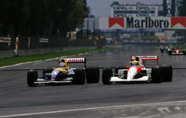 Picture McLaren, Lotus, 1984, Formula 1, 1990, Legend, Ayrton Senna, Nigel Mansell