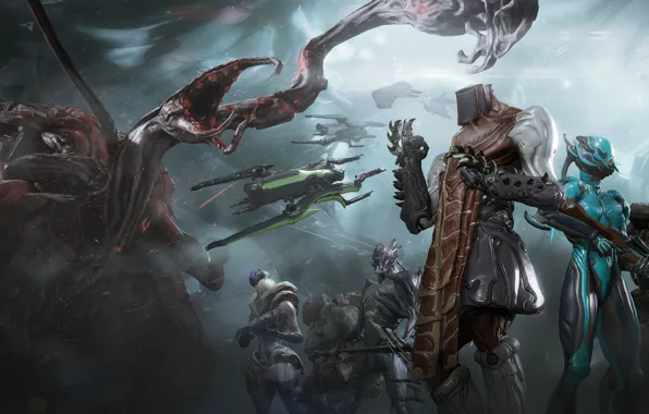 The game, warrior, armor, Warframe