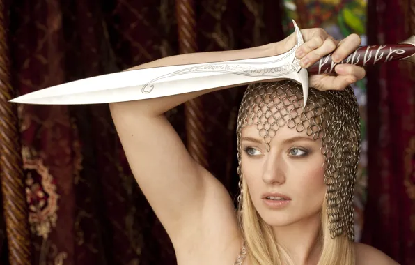 Model, sword, mail, tatiana, titania lynn