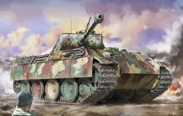 Tank, Tank weapon, Panther Ausf.G, Pz.V Panther, Wehrmacht