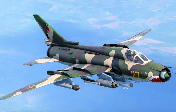 USSR, Fighter-bomber, Su-17M4, OKB P. O. Sukhoi