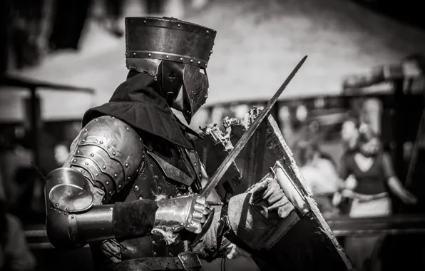 Picture sword, armor, warrior, helmet, shield