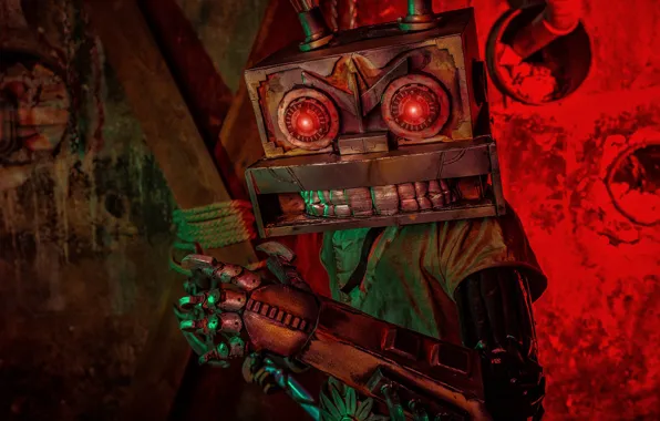 Background, robot, hands, cyberpunk, cosplay, cosplay, Oh wait!, aka 412ART